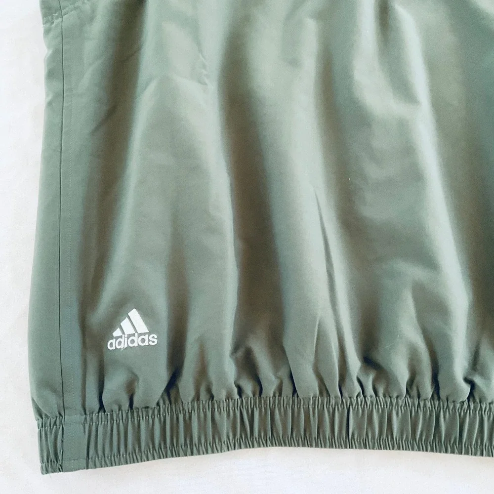 Adidas men's vest ClimaShell wind golf AWV002 Y2K green mesh v neck‎ pullover L